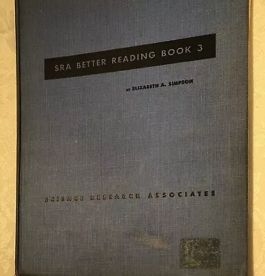 Vintage Book 1951 SRA BETTER READING BOOK 3 • $20