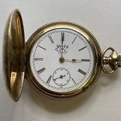 Gorgeous Circa 1910 Vallon Watch Company Gold-filled Hunter Pocket Watch • $45.44