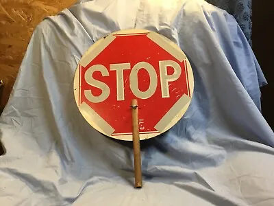 Vintage  School Crossing Guard STOP SIGN  2 Sided • $30