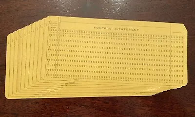 8 - VINTAGE MAINFRAME Fortran Format Punch Cards - IBM 80-column • $9.99