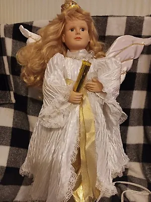 Telco 24  Motionette Christmas Angel Doll Animated + Light Vintage Holiday Deco • $39.99