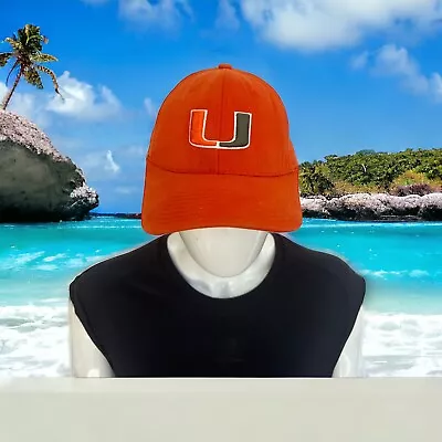 Nike Miami Hurricanes Flex Fit Hat Orange  ‘The U’ NCAA  Cap College • $8.99