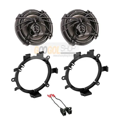 AF.653 6-1/2  3-Way 300W Truck Front Door Speakers W/Install Kit For 1995-up GM • $57.99