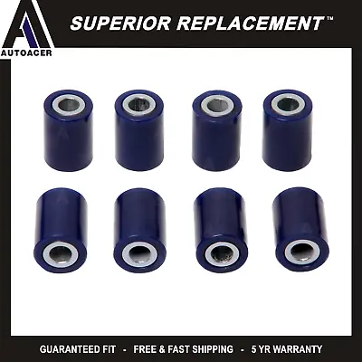 REAR UPPER + LOWER WISHBONE CONTROL ARM POLY BUSHING KIT 8 Pcs For MINI COOPER • $34