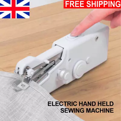 £7.99 • Buy New Mini Sewing Machine Handheld Cordless Hand Held Portable Easy Home Stitch