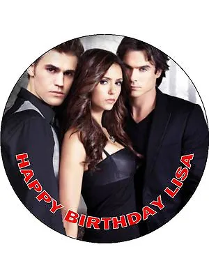 7.5 Vampire Diaries Edible Icing Birthday Cake Topper  • £5.98