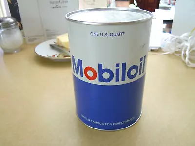 Vintage Full ( Unopened ) 1 Quart Can   Mobil   Mobiloil  Motor  Oil - Pegasus • $14.99