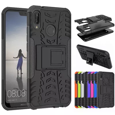 For NEW HUAWEI Y5 2018 & Y6 2018 Heavy Duty Tyre Tough Stand Phone Case Cover • $6.95