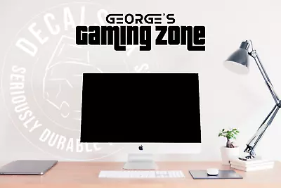 £9.99 • Buy Large Personalised  Gamer  Gaming Wall Stickers Decals Gaming
