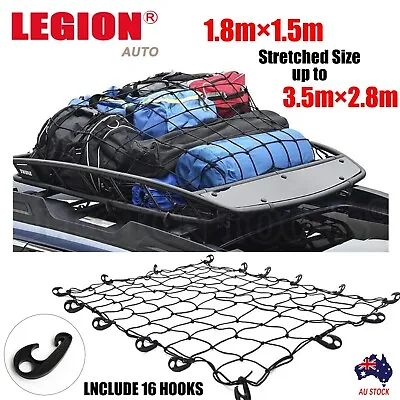 Cargo Net Ute Trailer Heavy Duty 1.5M X 1.8M Square Mesh Bungee Cord Trailer Net • $26.90