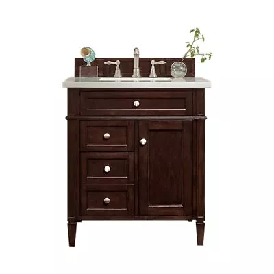 James Martin Vanities Brittany 30  Single Vanity Burnished Mahogany W/ 3 CM • $1914