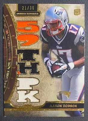 2013 TOPPS TRIPLE THREADS AARON DOBSON TRIPLE RELICS RC #'d /36 PATRIOTS • $2.99