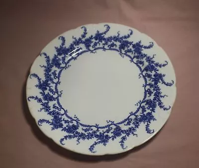 ANTIQUE ROYAL VENICE FLOW BLUE PLATE 10  No 250791 SEMI-PORCELAIN JOHNSON SPODE? • $28.50