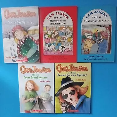 CAM JANSEN Series Snowy Day Mystery UFO Green School Secret Paperback Lot Of 5 • $11.10