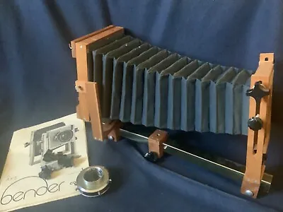 Vintage Bender 4x5 Large Format View Camera Wooden Frame • $195