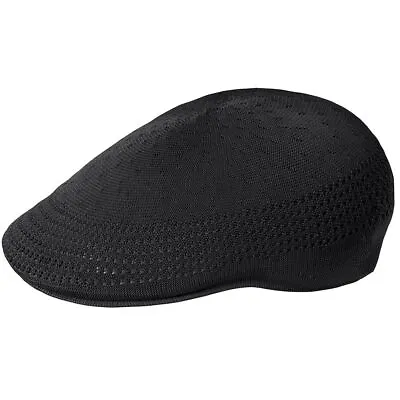 Mens Kangol Iconic 507 Tropic Ventair Black Flat Cap • £45.95