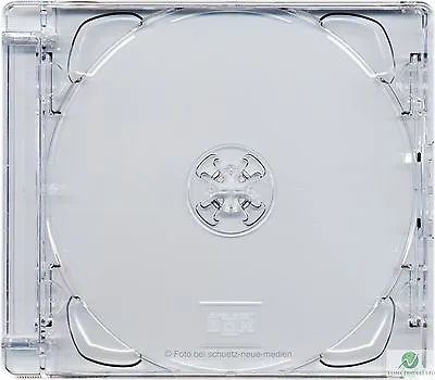 2 X CD Super Jewel Box 10.4mm Double 2 Disc Super Clear Tray Replacement Case HQ • £5.99