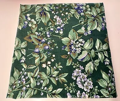 Vintage Laura Ashley~Green Bramble Berry Curtain Panel Drape Lined 40 X86  • $24