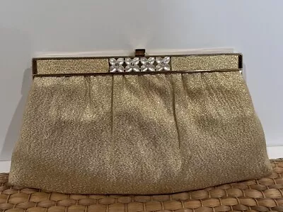 Vintage Gold Clutch Purse Evening Bag • $15