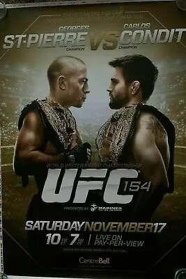 Lot Of 2 UFC 154: Pierre Vs. Condit Poster  Champion Vs Champion From 2012 • $34.99