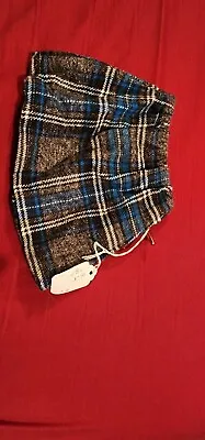 American Girl Doll Plaid Skirt (Grey/blue) • $8