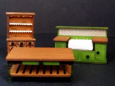 Exquisite 1/48th 1:48 Quarter Scale Dolls' House Kitchen Set By Celia Mayfield • $55.95