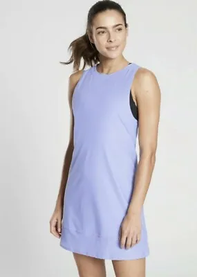 $19.99 • Buy Athleta Sz S Purple UPF Pacifica Ll Mini Cover-up Sleeveless Mesh Trim Hem Dress