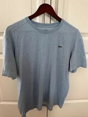 Mens Lacoste Sport T Shirt Marle Blue Large • £12