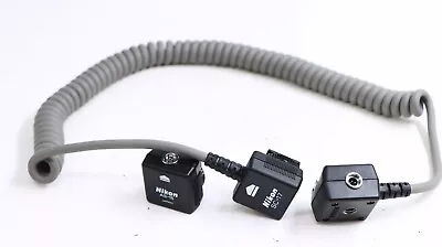 NIKON Off Camera FLASH Sync Cord SC-17 AS-15 Adapter AND SHOE CORD FREE SHIP • $60