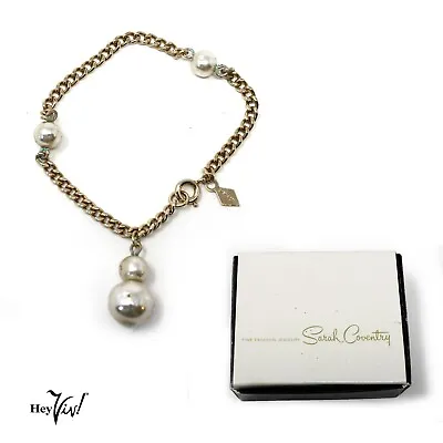 Vintage Sarah Coventry Pearl Bracelet -Fashion Flirt 9703 -Original Box -Hey Viv • $22