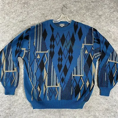 Vintage Sir William For The Tall Man Sweater Size 3XLT Coogi Style Graphic • $31.97