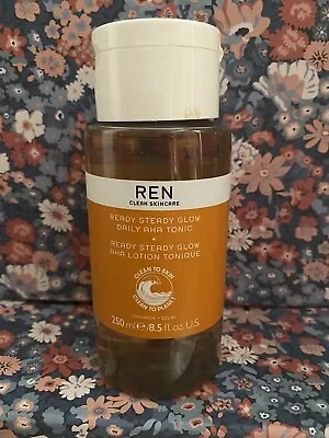 £8.99 • Buy Genuine REN 🌸 Ready Steady Glow Daily AHA Tonic 250ml Clean Skincare ~ Vegan