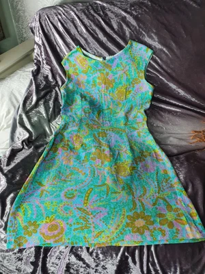 £18.99 • Buy Genuine 1960s Mod Go-go Mini Dress Zip Back Approx Size 10