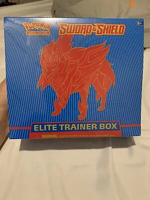 $69.99 • Buy Pokemon Sword And Shield ETB Zamazenta Base Set SwSh Sealed Elite Trainer Box