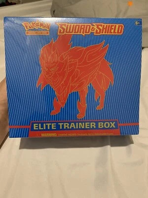 $69.99 • Buy Pokemon Sword And Shield ETB Zamazenta Base Set SwSh Sealed Elite Trainer Box