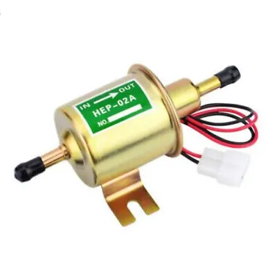 $10.94 • Buy Universal 12V Electric Inline Fuel Pump For Lawn Mowers Small Engine Gas Diesel