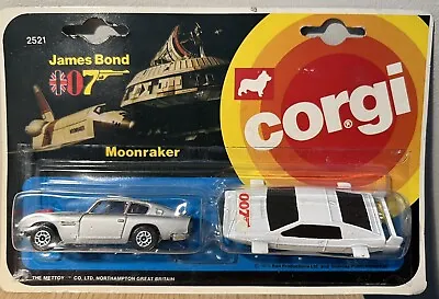 £245 • Buy Corgi 2521 James Bond 007 Moonraker  Lotus Esprit & Aston Martin Very Rare
