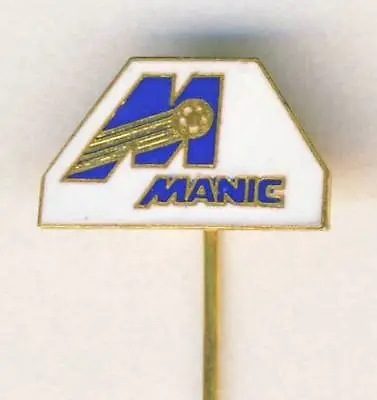 Old MONTREAL MANIC Pin BADGE Soccer NASL CANADA Le Manic • $29.99