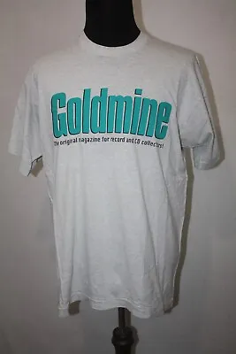 Vtg Goldmine Record T-Shirt Sz XL Fruit Of The Loom Heavy Single Stitch USA • $19.99