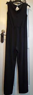 Marks & Spencer Ladies Size 10 Stretchy Black Cowl Neck Trouser Jumpsuit... • £7.99