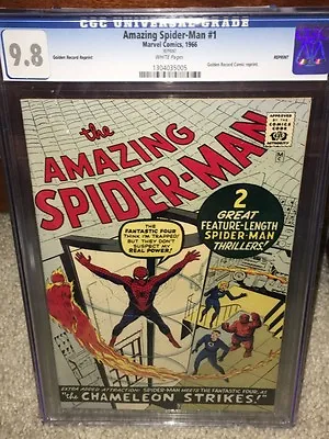 Amazing Spider-Man #1 CGC 9.8 Marvel 1966 Golden Record! White Pages! F4 125 Cm • $19500