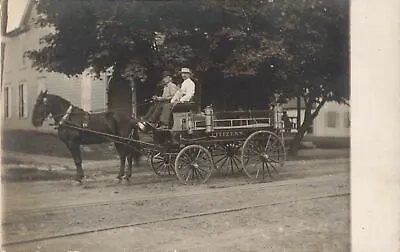 RPPC CITIZENS VOLUNTEER FIRE BRIGADE Attractive Horse Drawn Hose Equipment Wagon • $24.99