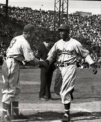 JACKIE ROBINSON FIRST HOME RUN MONTREAL ROYALS 11 X 14   Photo Print • $16.96