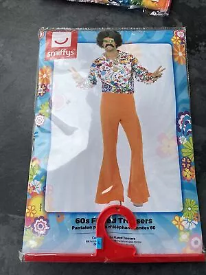 £15 • Buy Flared Trousers Mens 60s 70s Fancy Dress Groovy Disco Hippy Adult Costume Pants