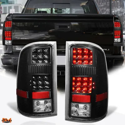 For 07-14 GMC Sierra Pair Full LED Tail Light Rear Brake/Stop/Reverse Lamp Black • $108.89