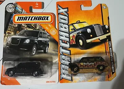 Lot Of 2 Matchbox London Taxi's 1 Austin FX And 1 Levc Tx • $5