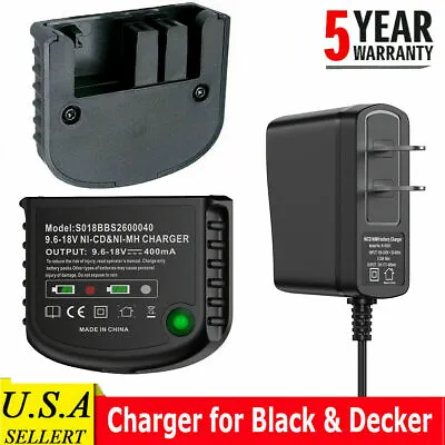 For Black & Decker 9.6V 12V 14.4V 18V 24V HPB18 Battery Charger BDCCN24 BDFC240 • $15.99