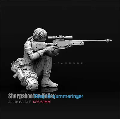 1/35 Sharpshooter Kelley Female Soldier Unpainted Resin Model Kits Unassembled • $14.99