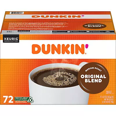 Dunkin' Donuts Original Blend K-Cups Medium Roast 72 Ct. • $50.97