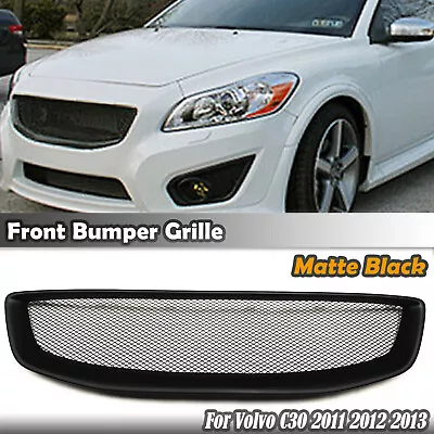 For Volvo C30 2011 2012 2013 Car Front Bumper Hood Grille Mesh Grill Cover Black • $93.06